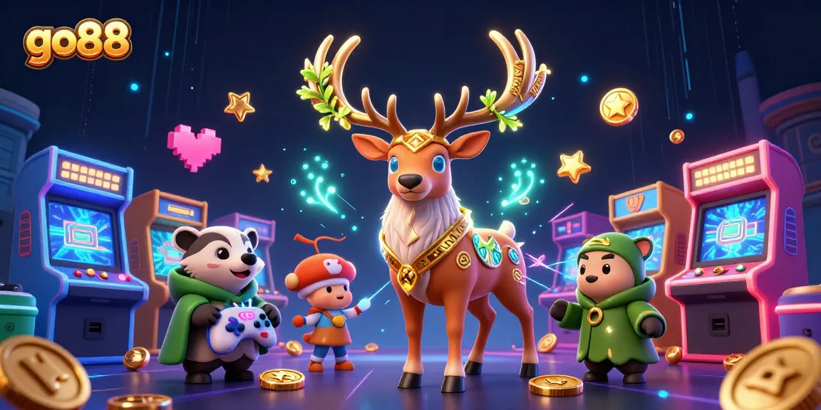 Experience the excitement of go88 with vivid gaming elements and enchanting characters in a captivating casino scene.