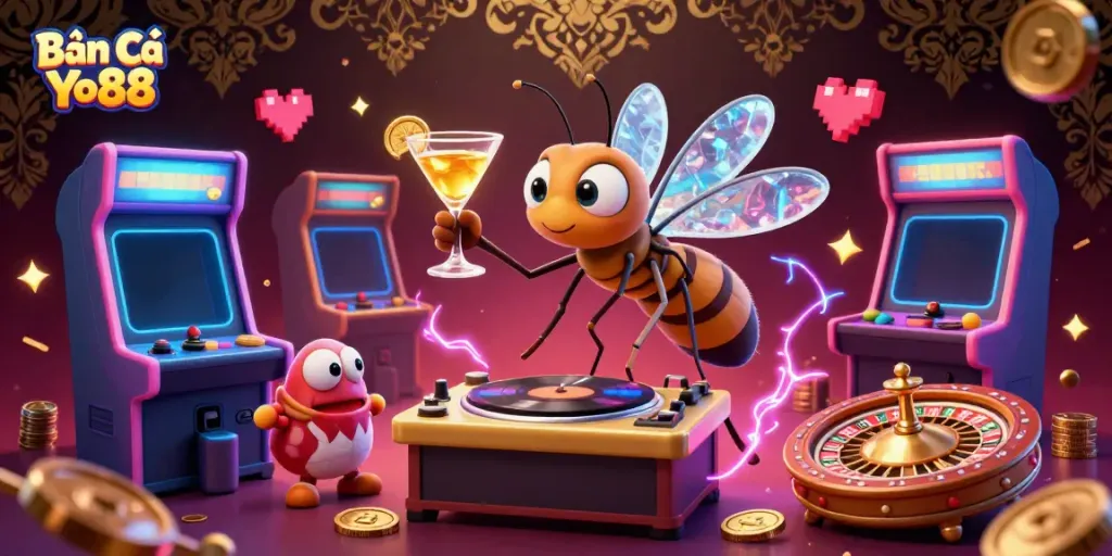 Engage in the thrilling world of Bắn Cá Yo88, showcasing vibrant marine life and dynamic gaming action.