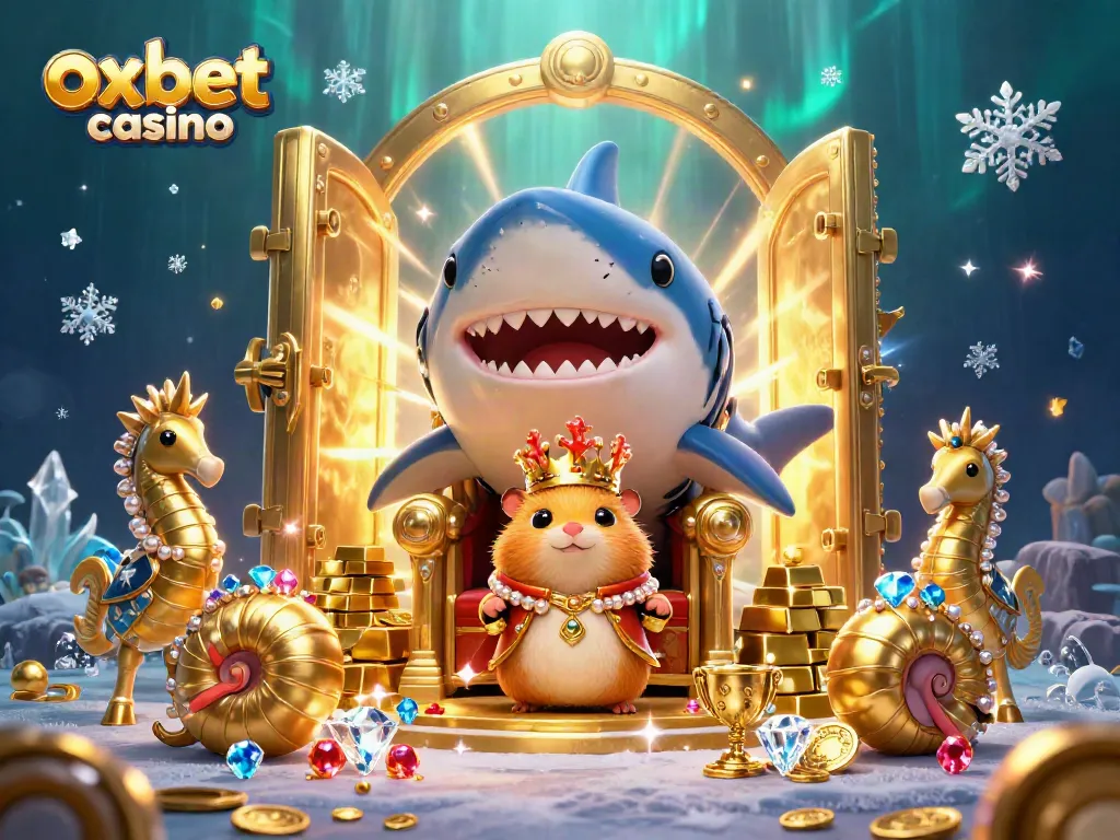 Experience the thrill of winning at OXBET Casino with vibrant treasures and royal characters.