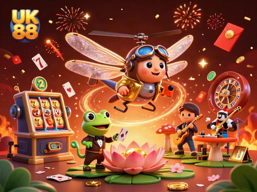 Experience thrilling live action at UK 88 casino with captivating characters and vibrant gameplay elements.